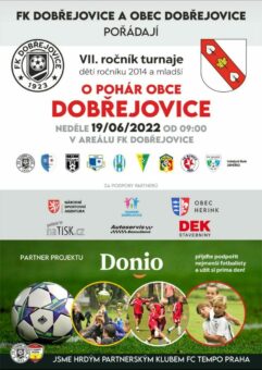 Turnaj "O pohár obce Dobřejovice" je tu!!